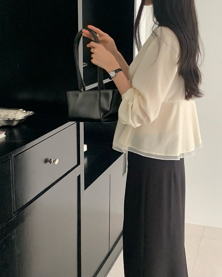 monet tie blouse