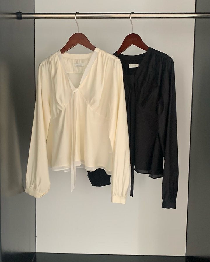 monet tie blouse