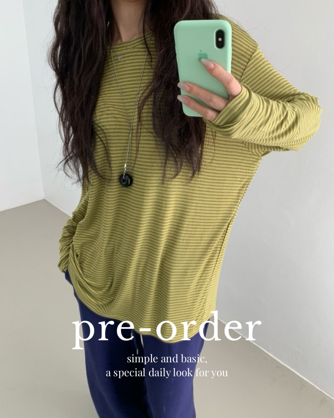 tone striped tee (pre-order)