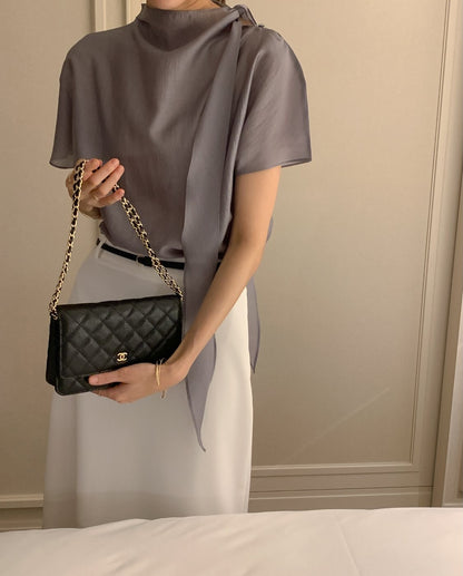 laura tie blouse (pre-order)