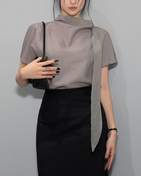 laura tie blouse (pre-order)