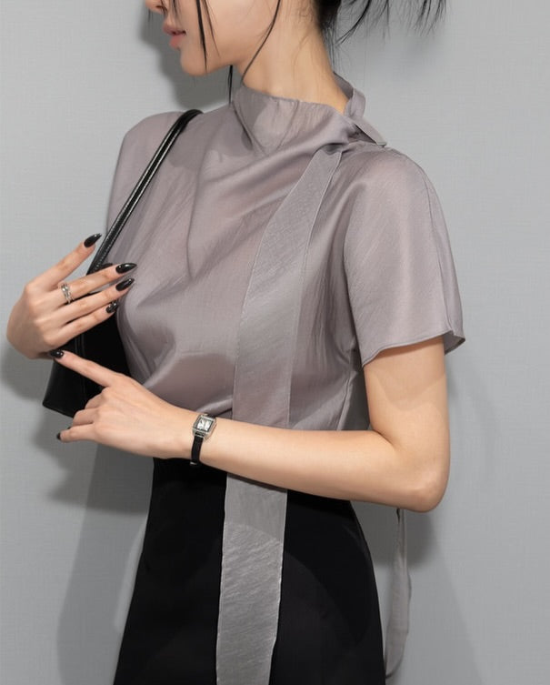 laura tie blouse (pre-order)