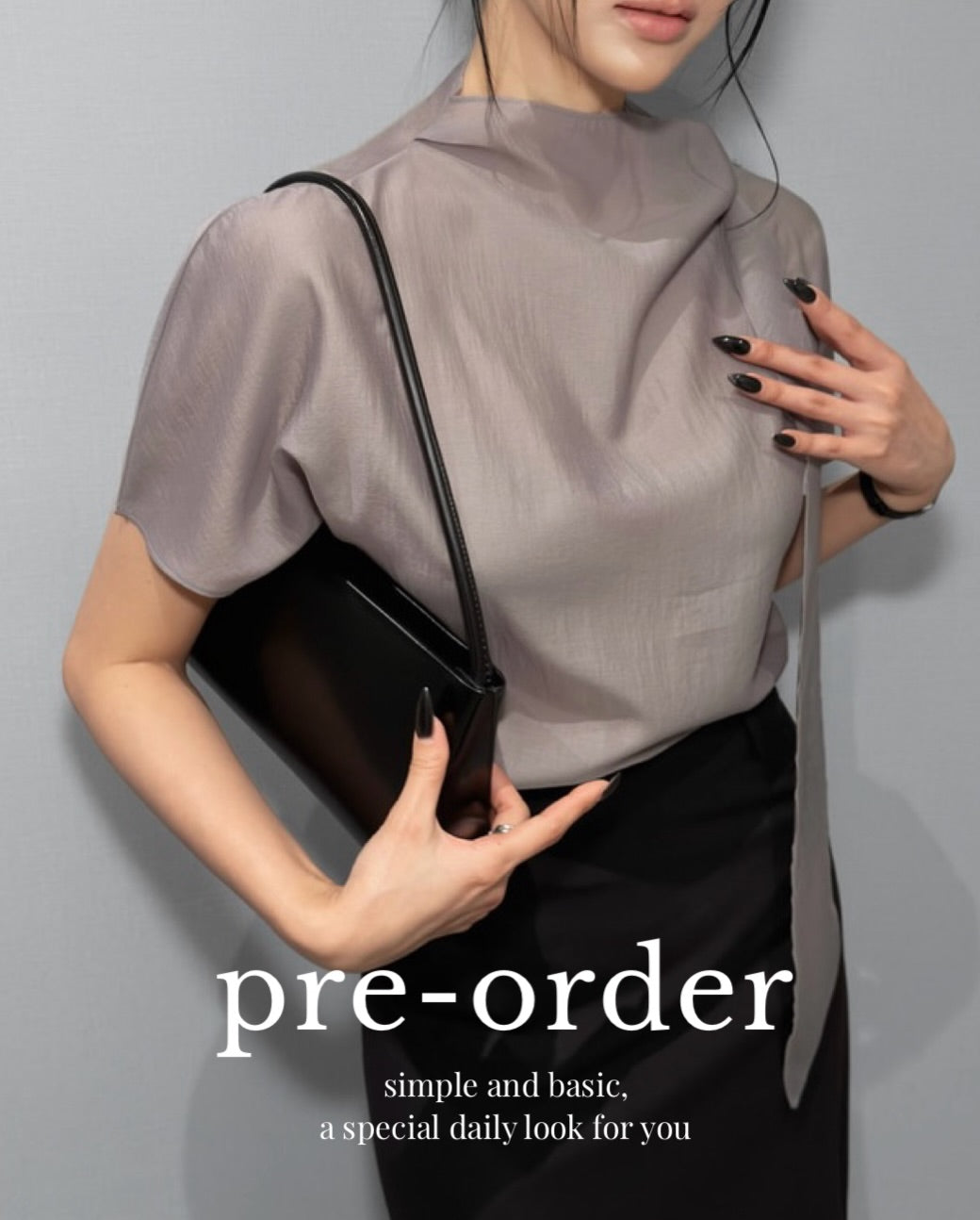 laura tie blouse (pre-order)