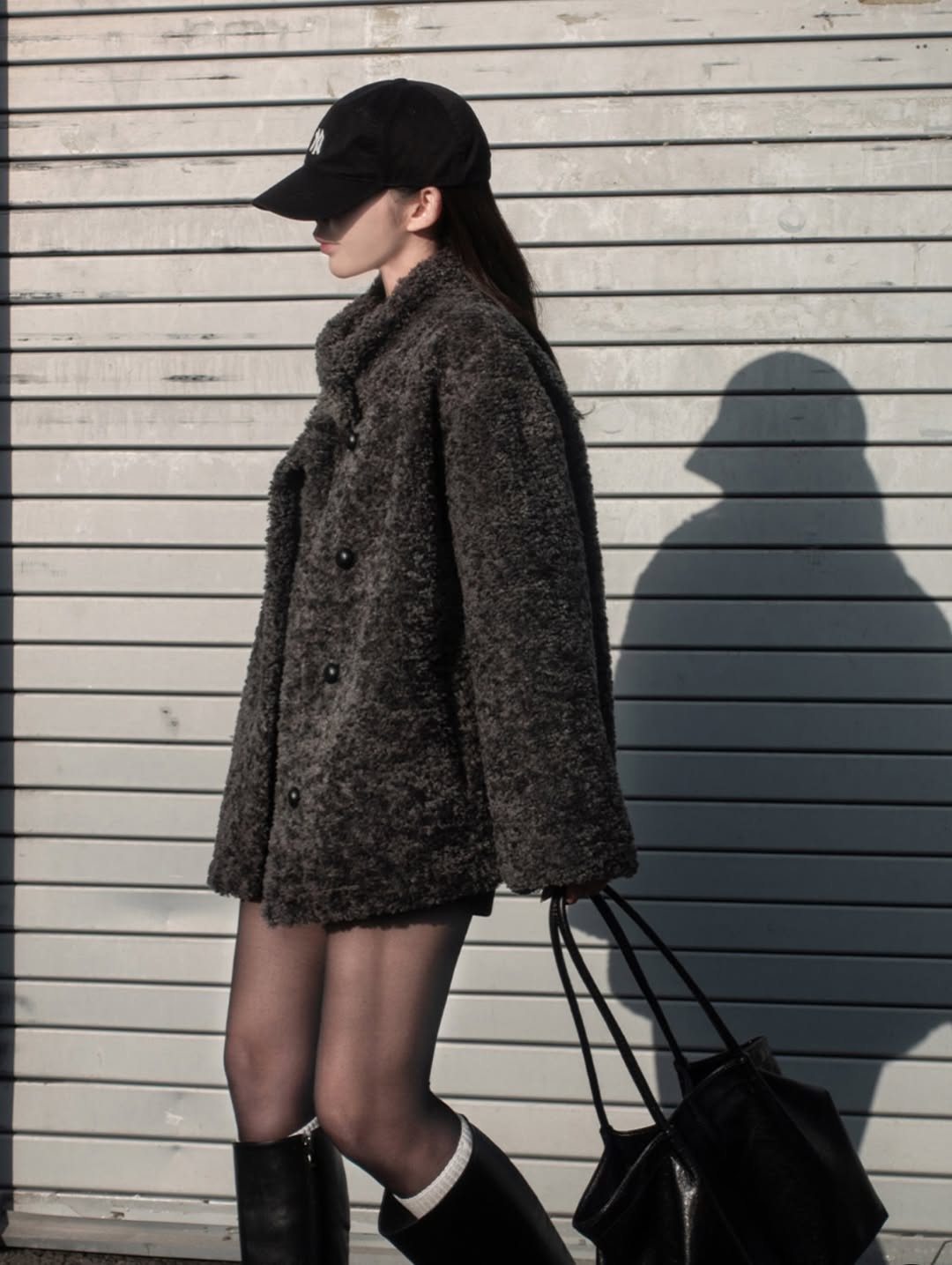 pile boucle half jacket