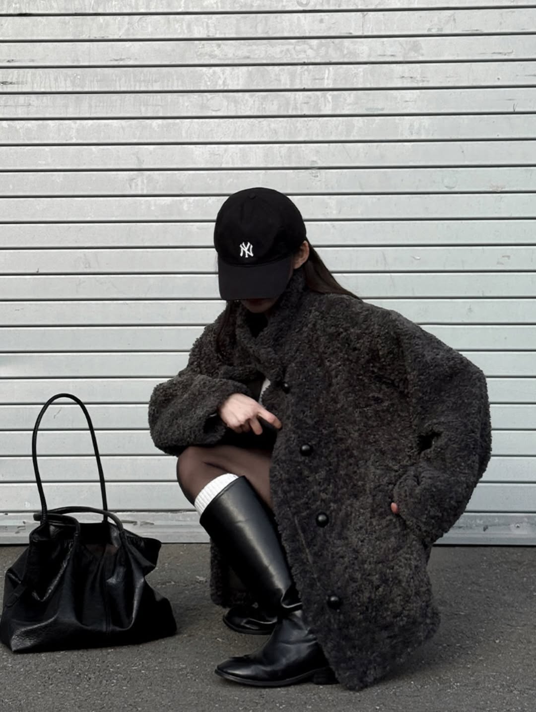 pile boucle half jacket