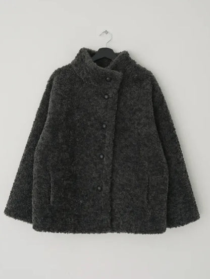 pile boucle half jacket