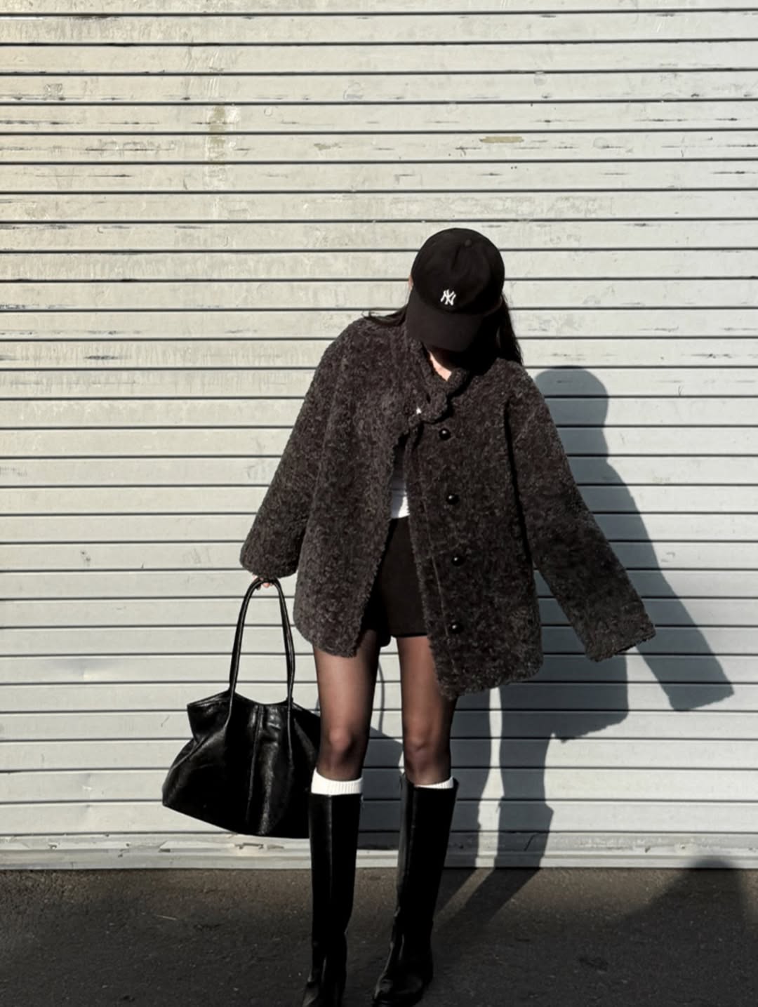 pile boucle half jacket