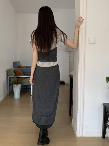 lina halter wrap knit