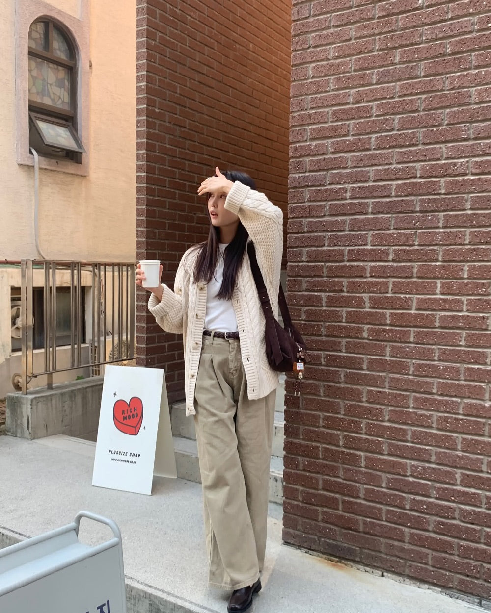 earth suede bag (two-way)