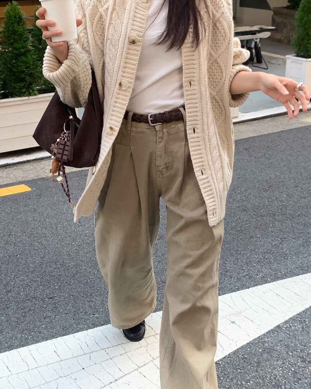 earth suede bag (two-way)