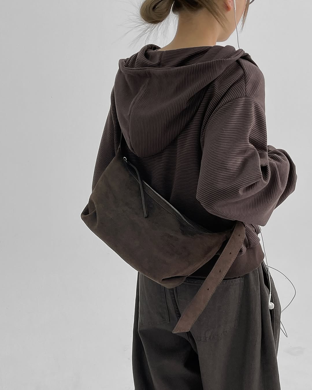 earth suede bag (two-way)