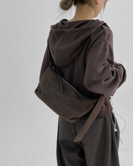 earth suede bag (two-way)