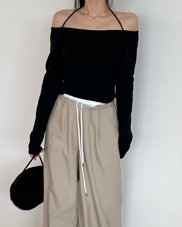belle halter knit
