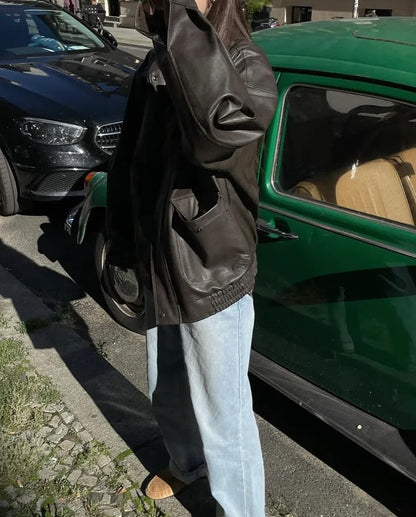 zino vegan leather jacket