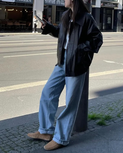 zino vegan leather jacket