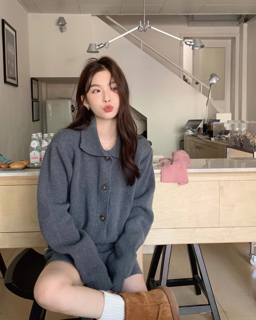 duo cardigan set