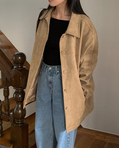 obe suede coat