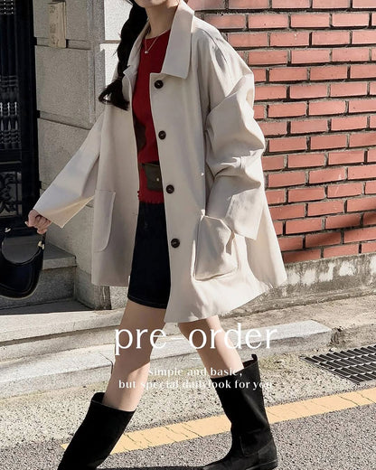 autumn trench coat