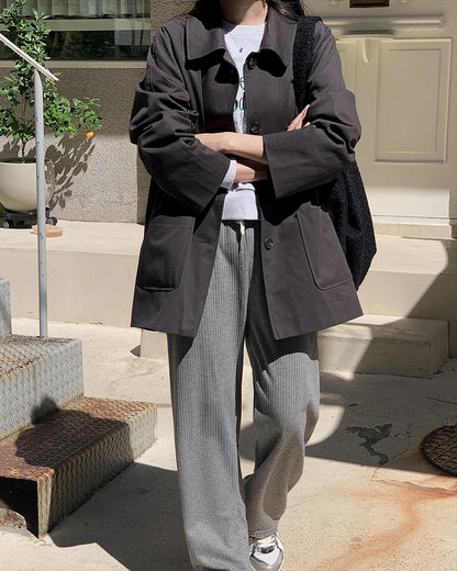 autumn trench coat