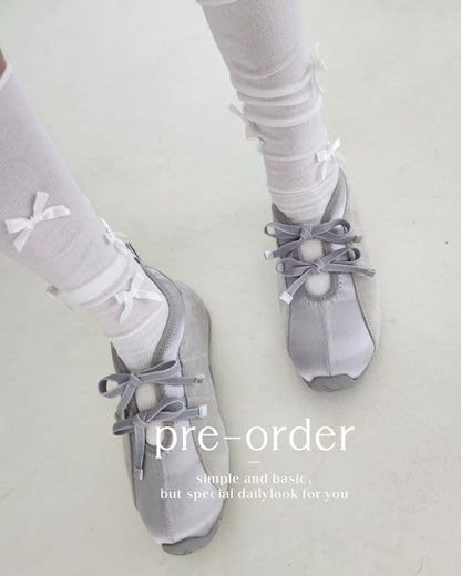 hay ribbon shoes (heels 3cm)