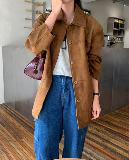 obe suede coat
