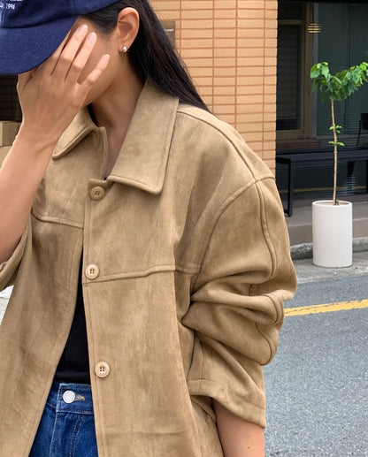 obe suede coat