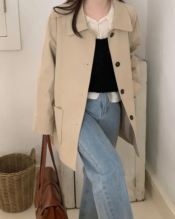 autumn trench coat