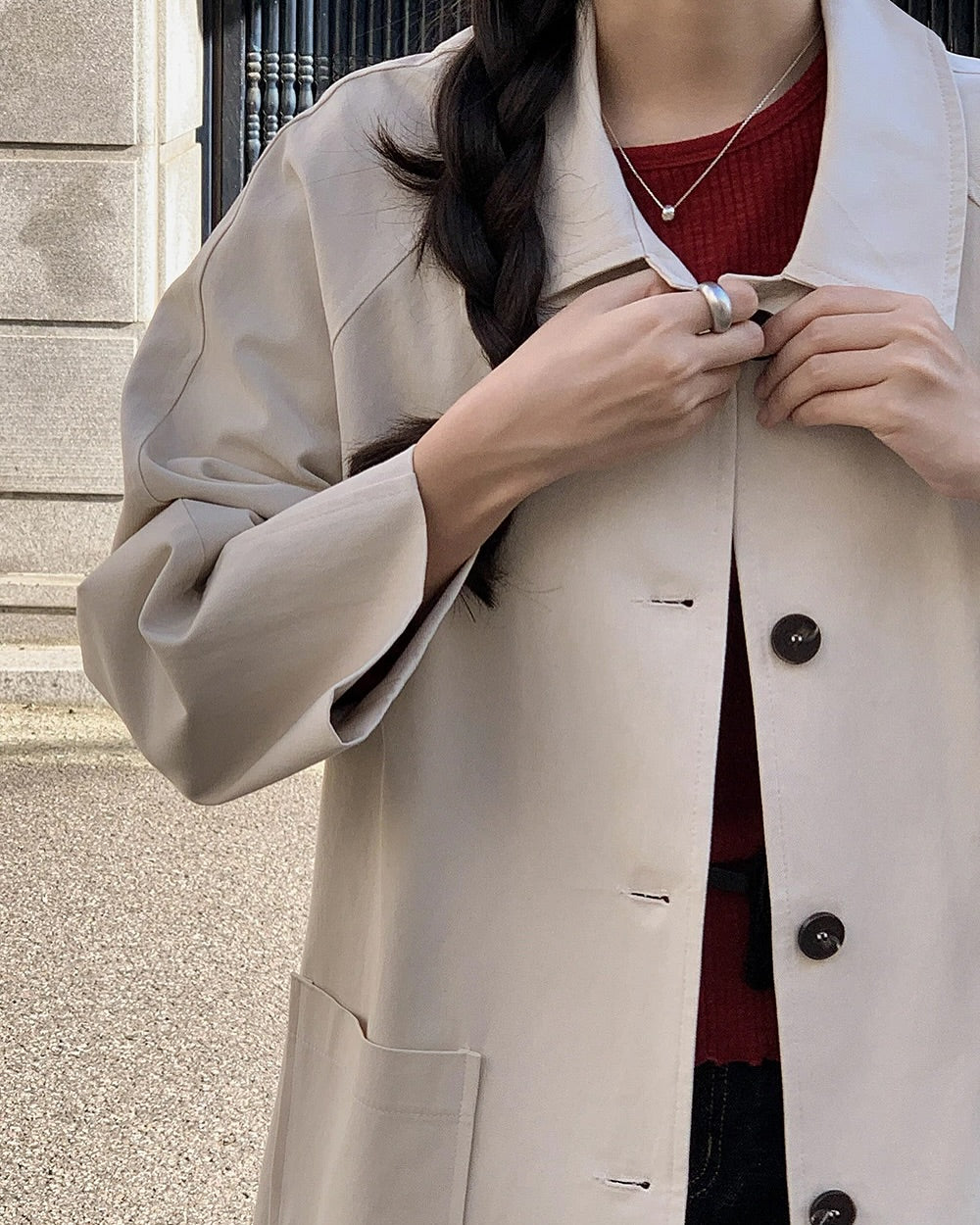 autumn trench coat