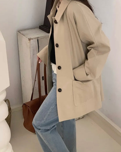 autumn trench coat