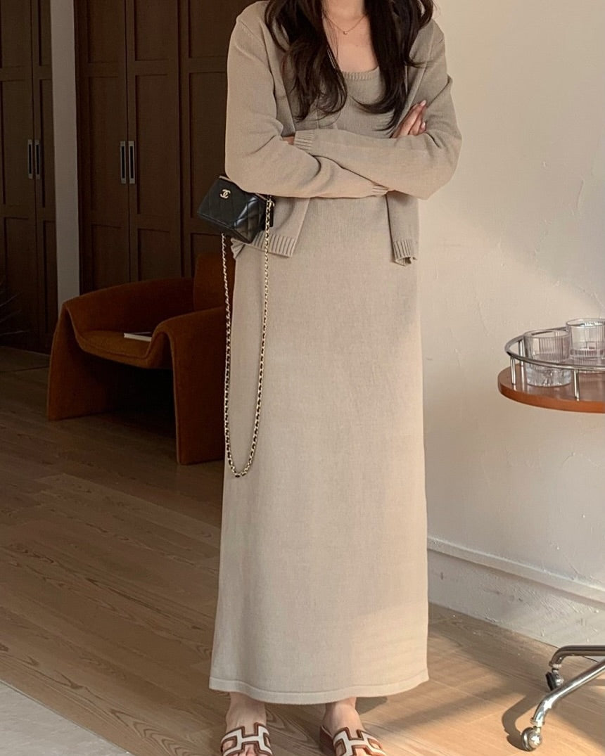 remi knit cardigan set