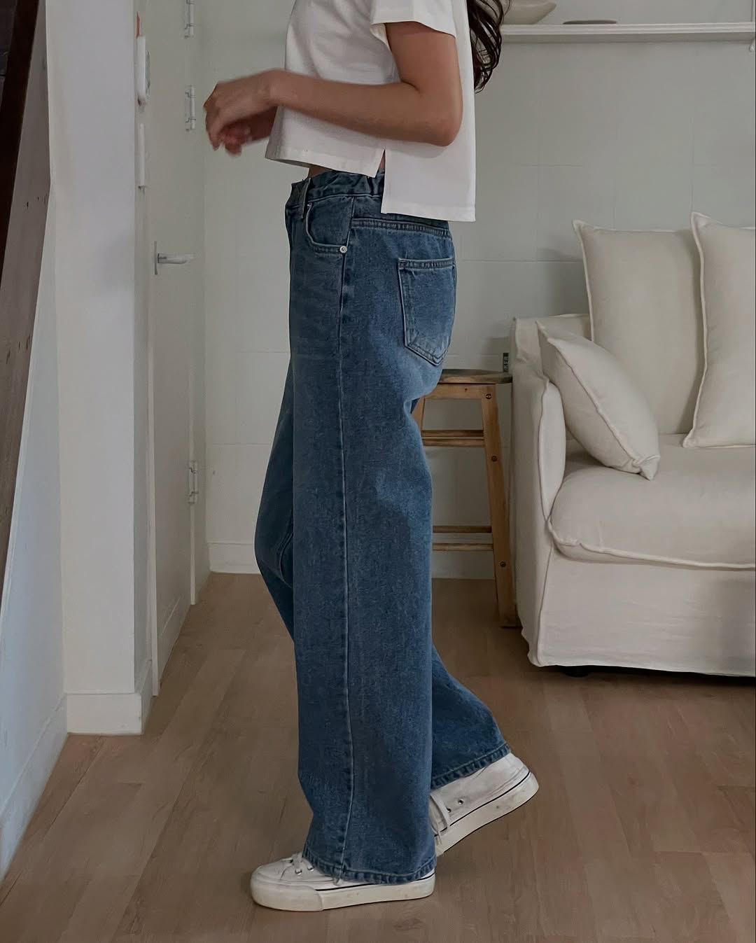 billy banding denim pants