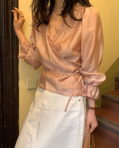 roman frill blouse