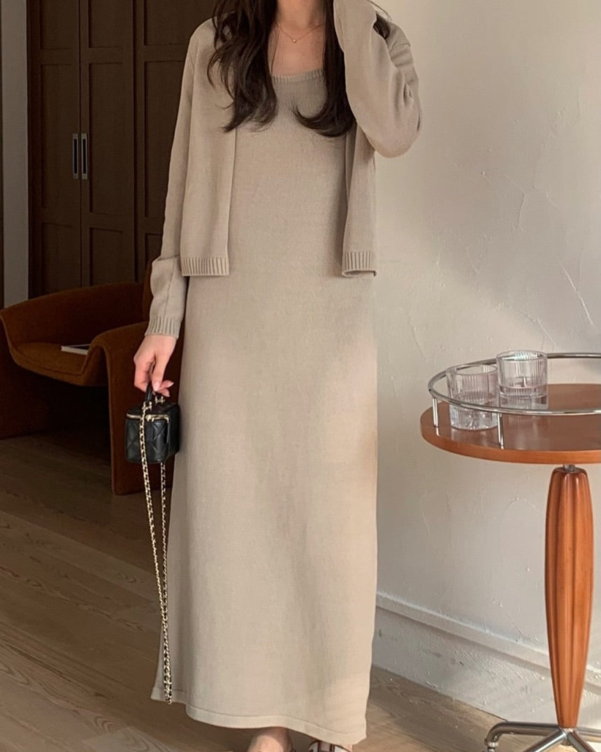 remi knit cardigan set